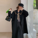 韩系独特超好看撞色拼接工装外套女春秋2025年新款设计感休闲夹克，女装毛呢外套，浙宝185