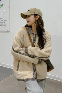 现货 羊羔毛皮毛一体外套女185-9982-P165-K248图片