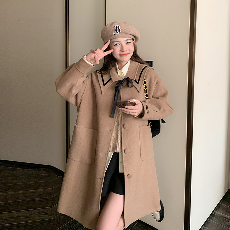 韩系独特超好看撞色拼接工装外套女春秋2025年新款设计感休闲夹克,女装毛呢外套,浙宝185