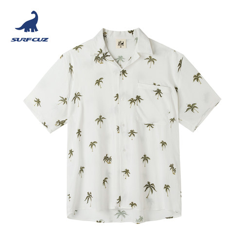 SURFCUZ男夏威夷衬衫宽松大码