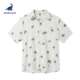 男士 男海边度假夏季 夏威夷衬衫 短袖 surfcuz 花衬衫 宽松大码 衬衫