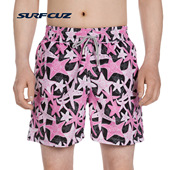 夏季 surfcuz 宽松有内衬 沙滩裤 海边度假男游泳短裤 海星款 速干男士