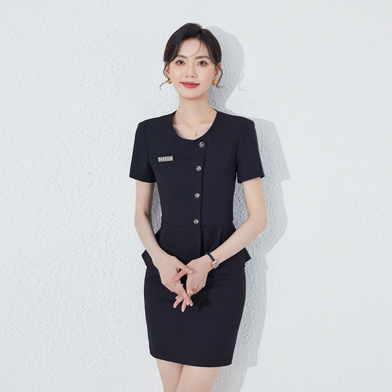 高端西装套装女2025新款夏季酒店经理前台珠宝店美容院职业工作服