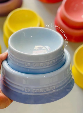 lecreuset酷彩陶瓷宠物碗猫碗狗饭碗水盆中小型犬防打翻零食罐头