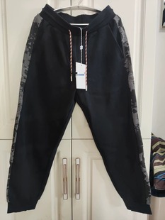 拼色保暖针织长裤 男针织裤 美家正品 加厚加绒弹力针织卫裤 秋冬季