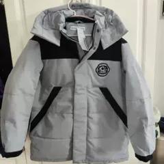 国货美家男羽绒服立领加厚宽松夹克式收腰短款三防保暖蓬松鸭绒服