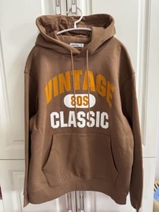 美特威国货男卫衣秋冬舒适宽松连帽套头衫 加绒休闲上衣打底卫衫