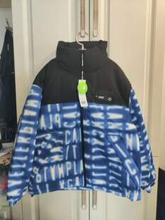 森M羽绒服冬季新款立领字母拼色加厚宽时尚鸭绒外套保暖面包服