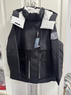 森家女羽绒服冬季保暖宽松休闲连帽可拆卸中长款三防派克鸭绒外套