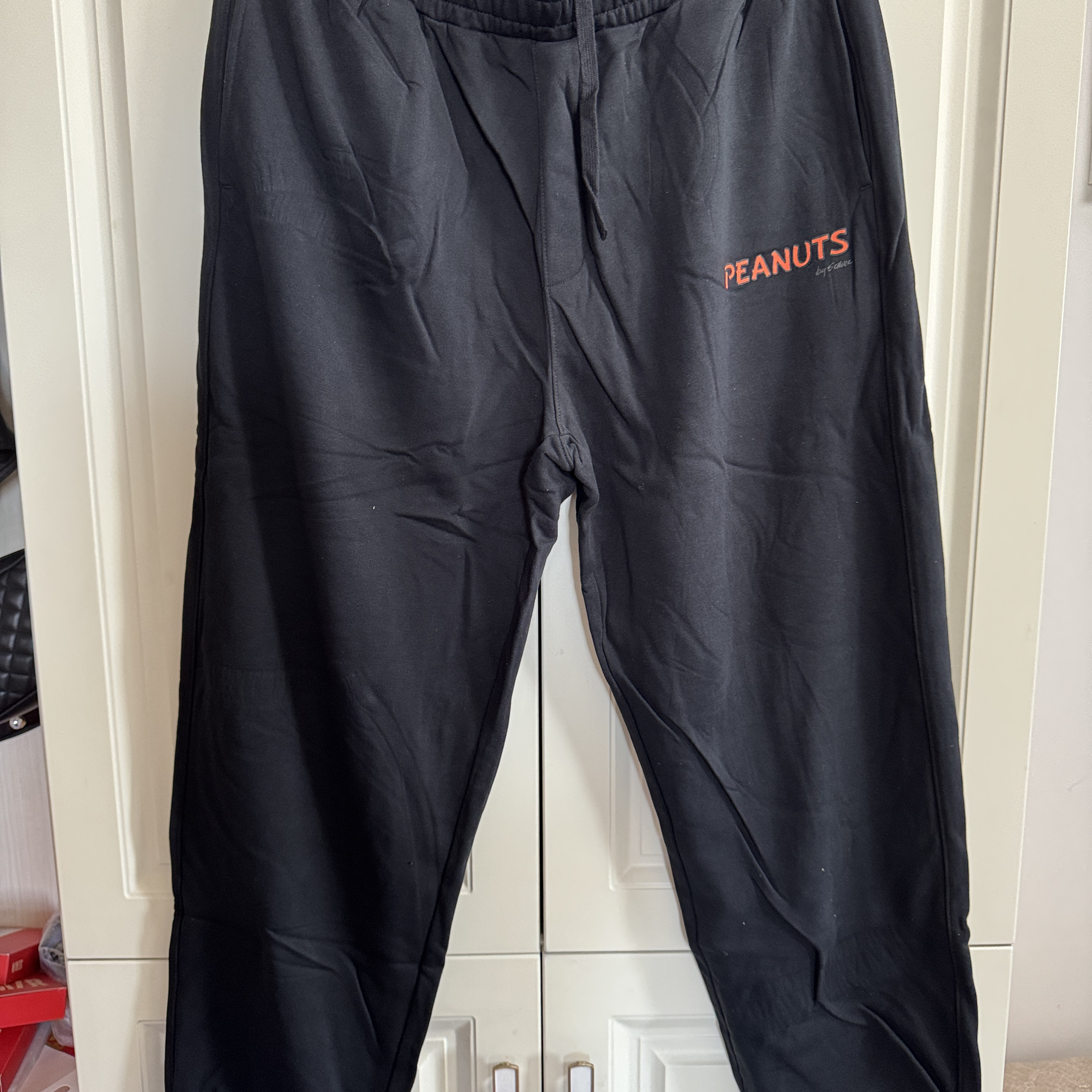 美特斯邦威男薄款宽松针织卫裤