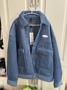 森马男外套男冬季 加绒保暖灯芯绒上衣 夹克宽松加绒港风质感工装