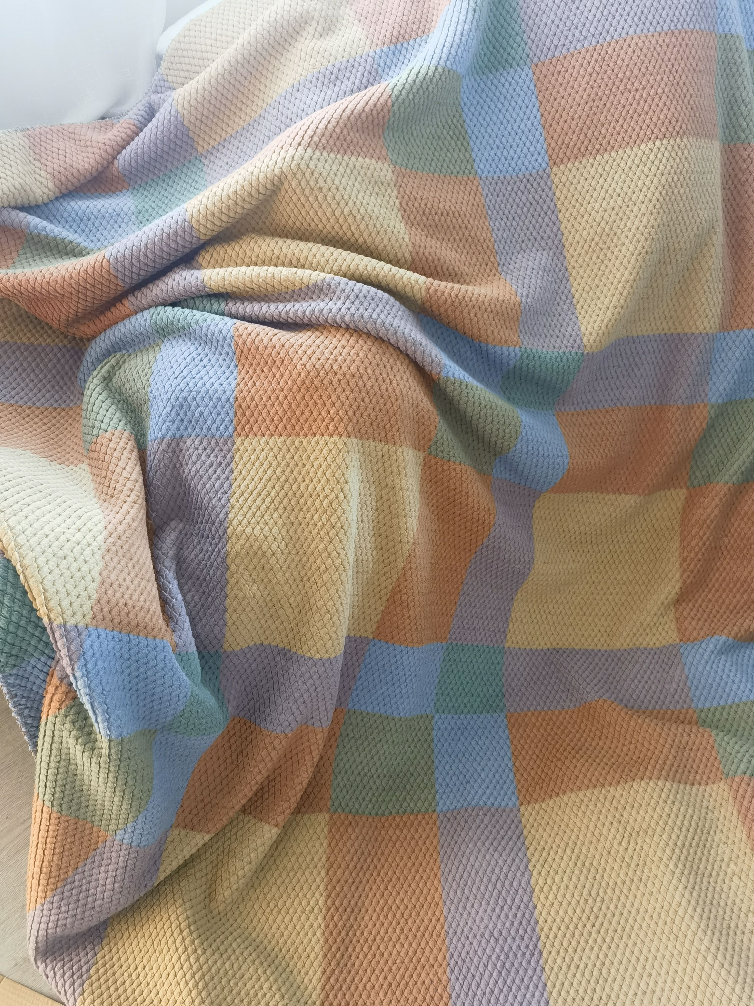 外贸出口！双层蓬感羊羔绒毯子舒棉绒毛毯盖毯巨好质量