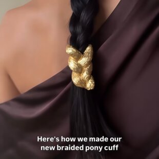 冷淡风麻花辫发饰高级感编织发绳复古马尾发圈ins风极简合金头饰