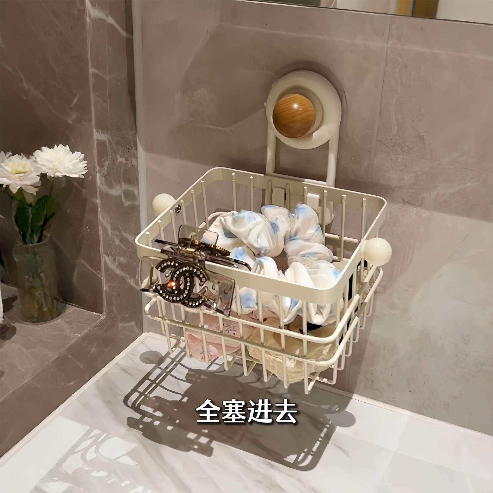 免打孔化妆室置物架壁挂