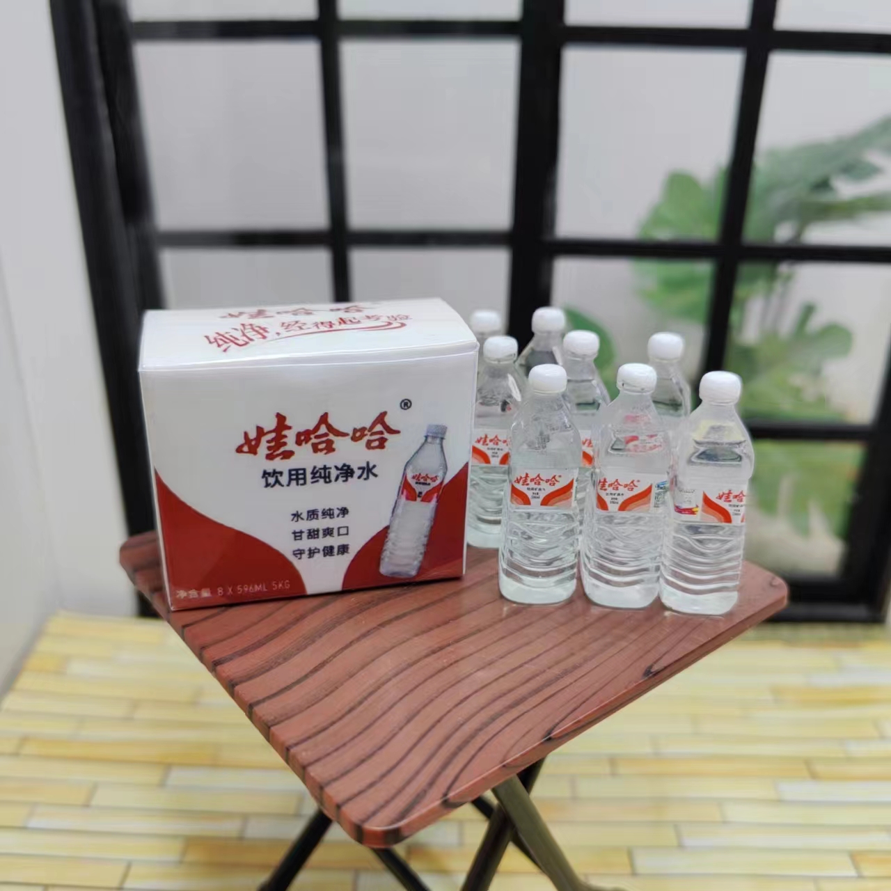 哇哈哈微缩农夫山泉仿真迷你玩具百岁山真矿泉水小瓶子食玩便利店