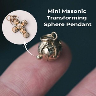Mini Masonic Transforming Sphere Pendant 迷你共济变形球吊坠
