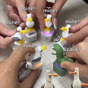 mine海鸥按键海底总动员魔性发声挂件抽象解压钥匙扣整人朋友神器