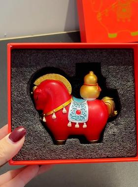 红色小马摆件本命年伴手