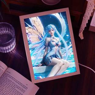 唐舞桐灯光画斗罗大陆2绝世唐门手办周边女主古风美女相框开灯画