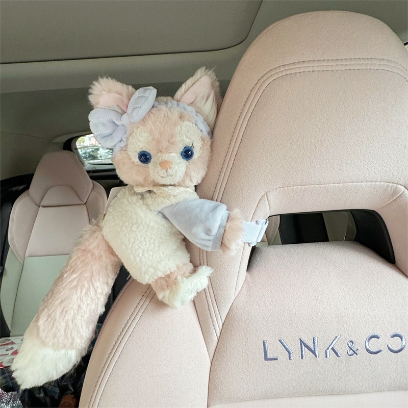 玲娜贝儿车载饰品摆件汽车座椅毛绒玩偶可爱高级感车内小饰品创意