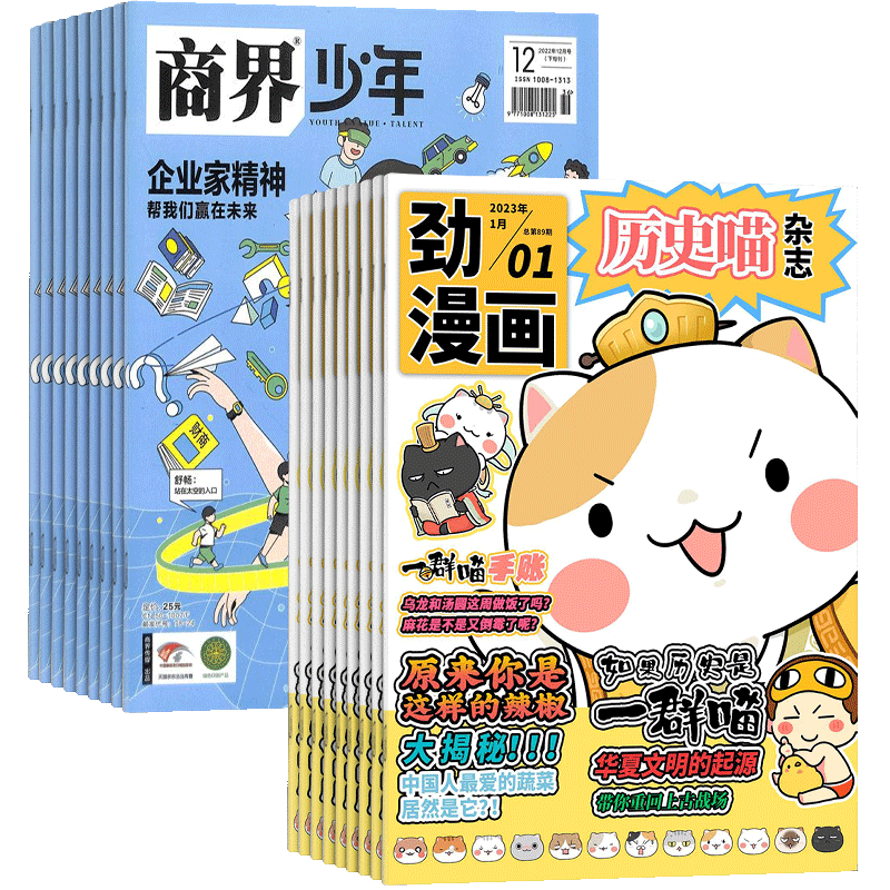 商界少年+历史喵杂志组合