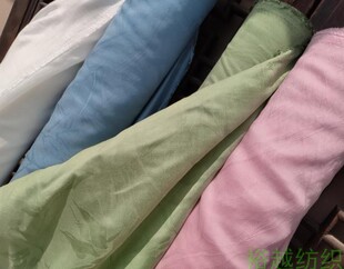 尼龙单丝天丝锦纶天丝隐直条加竹叶芭蕉叶汉服茶服软垂飘逸面布料