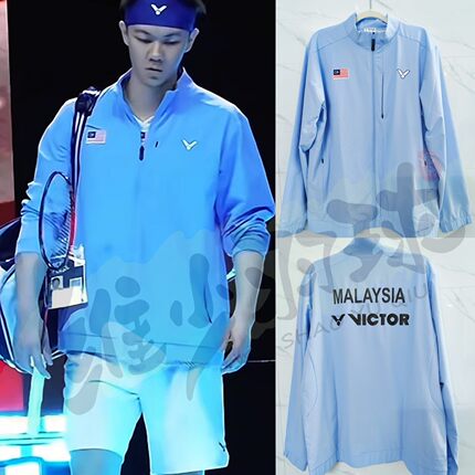 26VICTOR胜利威克多J-65600李梓嘉马来羽毛球大赛服外套厚款长袖