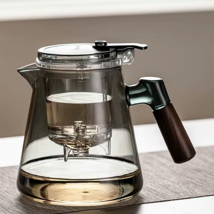 高端中式高温耐热耐热玻璃茶壶隔热防烫便携疑难茶叶冲泡壶