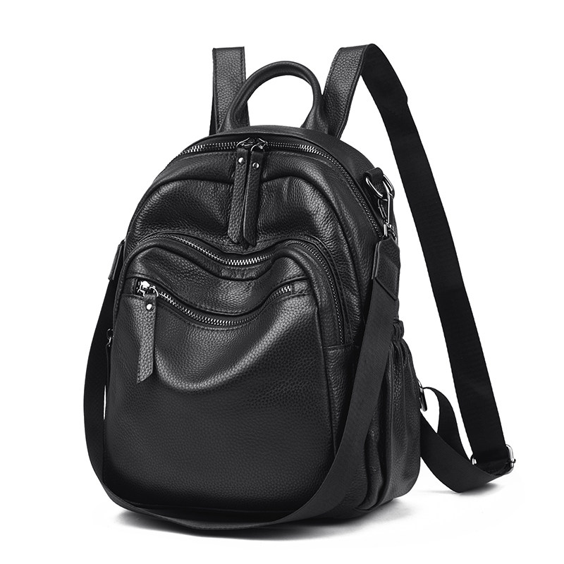 头层牛皮真皮双肩包女2025新款软皮大容量旅行通勤背包轻便女士包