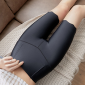 无痕保险短裤 夏薄款 女防走光不卷边五分打底裤 高腰收腹冰丝安全裤