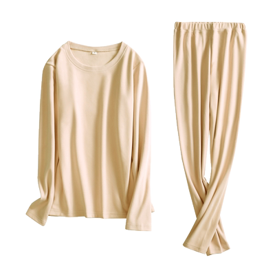 加绒长袖秋衣月脚印简约