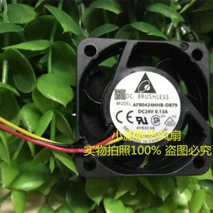 AFB0424HHB 台达 4015风扇 0.13A 24V 4厘米工控变频器散热风扇