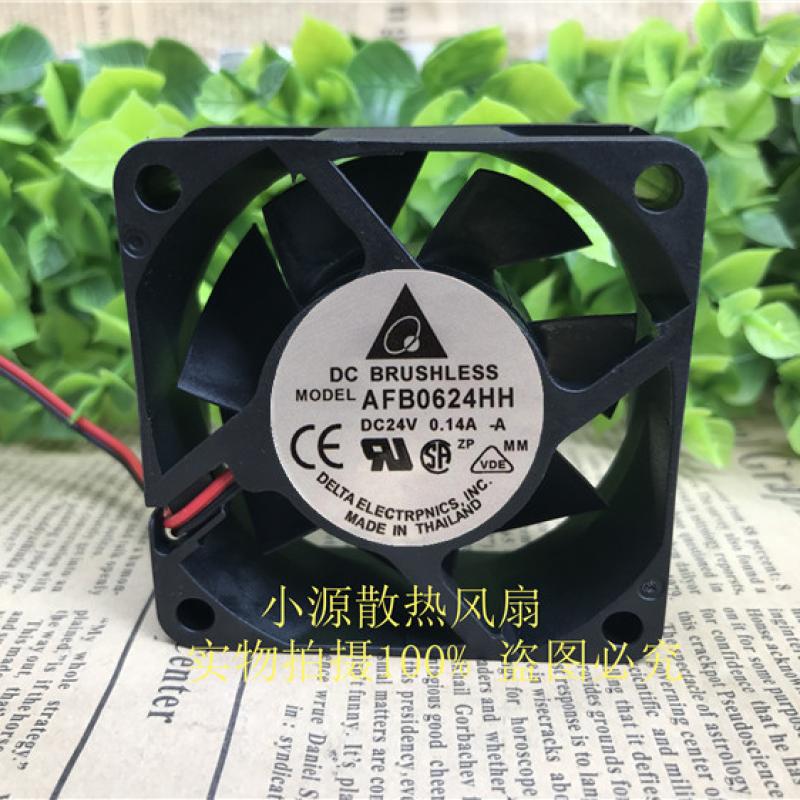 全新台达 AFB0624HH 6025 24V 0.14A 6cm 2线大风量变频器风扇