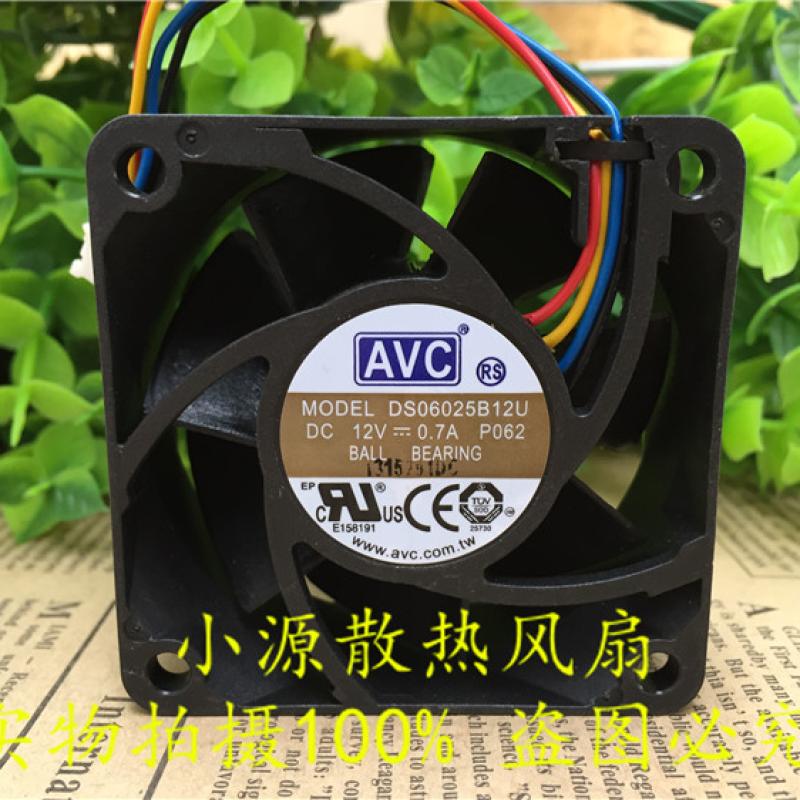 原装 AVC 6025 12V 0.7A DS06025B12U P021 4线散热风扇双滚珠