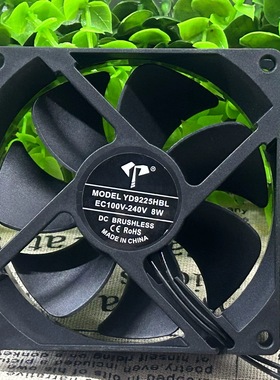 通用节能风扇9CM EC100-240V 8W电暖风机散热风扇92×92×25mm