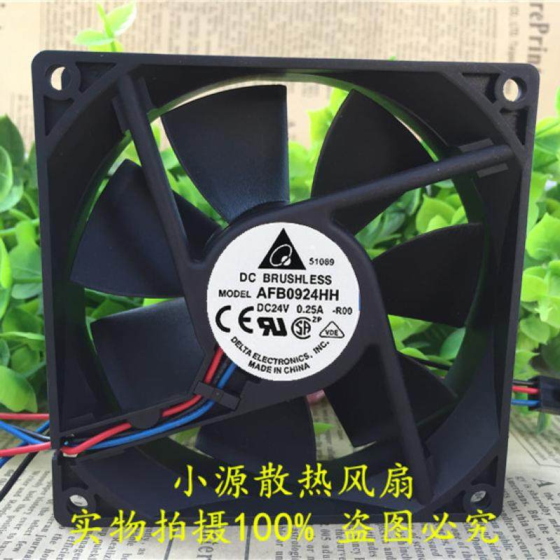 delta台达AFB0924HH 9025 24V 0.25A 9CM3线直流变频器 散热风扇