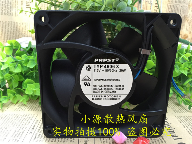 PAPST TYP 4600N/X/Z 4606N/X/Z 12038 110V全金属耐高温散热风扇