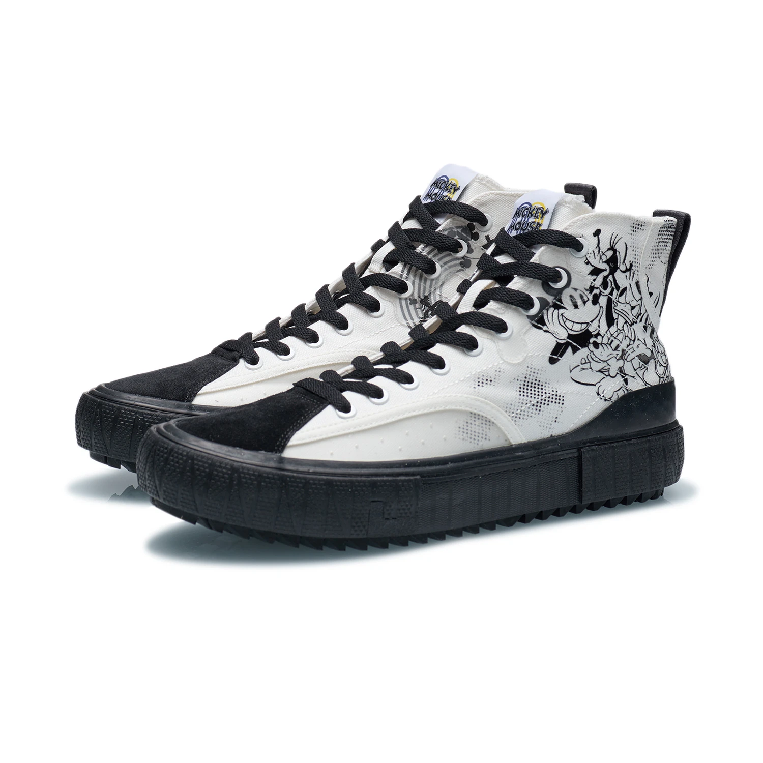 李宁迪士尼联名男子高帮帆布鞋