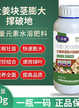 生姜专用肥地下根茎块膨大素膨大剂大姜专用叶面肥彭大素生根壮苗