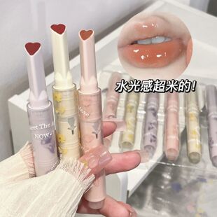 Gegebear戈戈小熊花语蜜意口红润镜面水光果冻爱心口红唇膏女学生