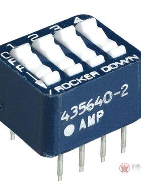 原装5435640-2全新SWITCH ROCKER DIP SPST 60MA 5V正品
