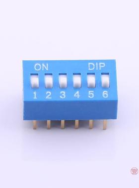 原装DS-06BP全新蓝色6PIN-2.54mm立式直插正拨