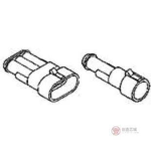 TAB 3全新CONN HOUSING 2POS 原装 GREEN正品 282104