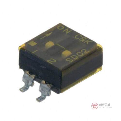 原装正品SD02H0SB全新SWITCH SLIDE DIP SPST 100MA 25V