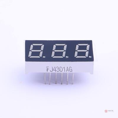 原装正品FJ4301AG全新0.4英寸三位一体 黄绿色