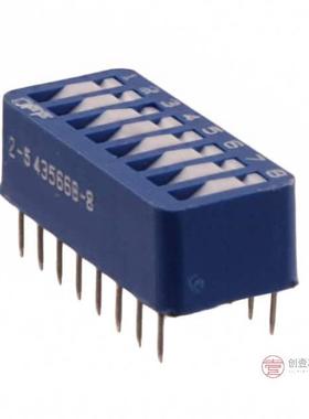 原装2-435668-8全新SWITCH ROCKER DIP SPST 60MA 5V正品