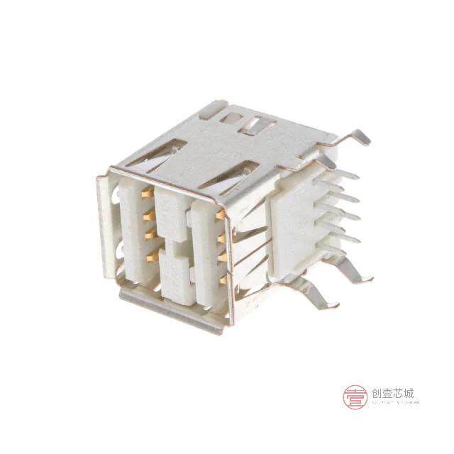 原装5787617-3全新CONN RCPT USB2.0 TYPEA STACK R/A正品