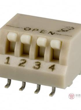 原装76HPSB04GWRT全新SWITCH PIANO DIP SPST 150M