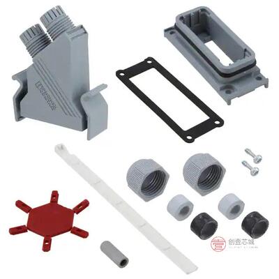 原装正品1689129全新CONN BACKSHELL 15POS 45DEG GRAY
