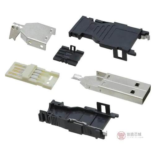 原装2040305-1全新CONN PLUG USB2.0 TYPEA 4POS SLD正品